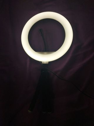 Aro de luz para móvil con trípode,