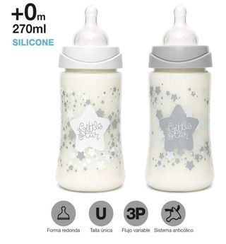 2 Biberones Suavinex 270ml Silicone