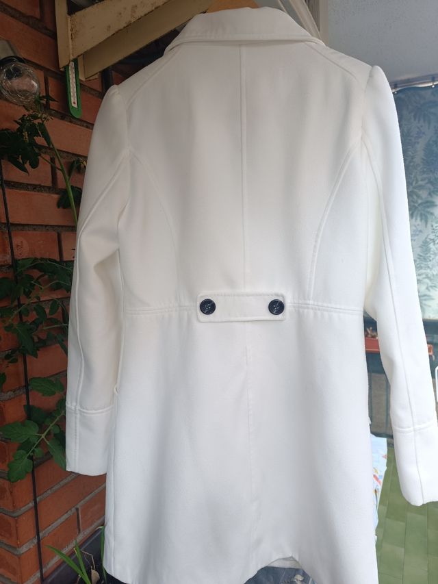 Abrigo blanco Pimkie mujer