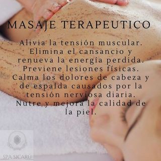Masajes terapéuticos.