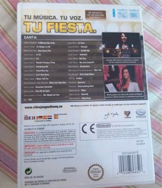 Juego Wii Disney Sing It Party Hits Camp Rock 2