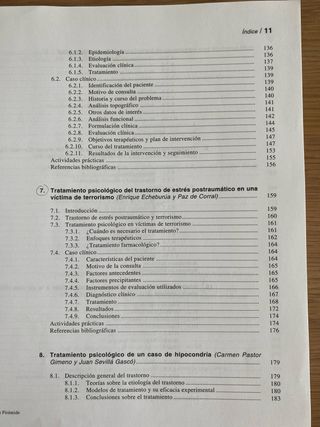 Terapia psicológica:Casos prácticos
