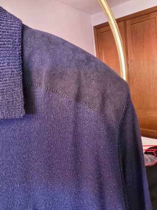 Chaqueta de punto azul de hombre, El Corte Inglés