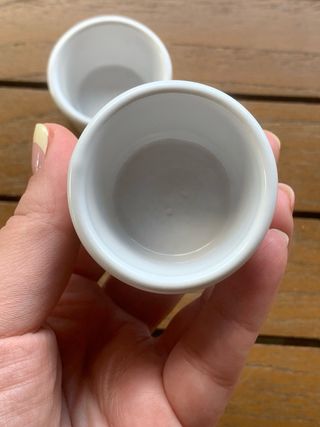 Set 2 Ciotoline Salse Porcellana Bianca