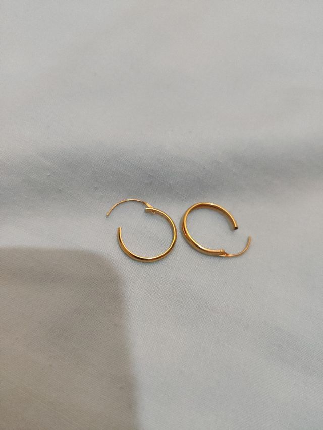 2 Argollas ORO 18k Auténticas