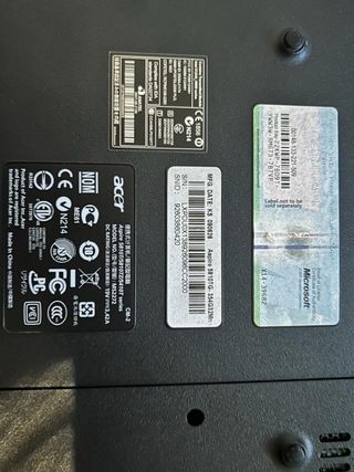 Portátil Acer Aspire 5810 TG Negro