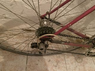 Bicicleta de carretera rosa / Mercier shimano 600