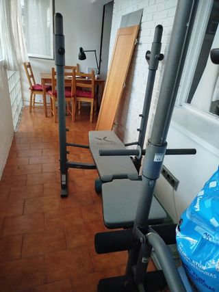 Gimnasio, maquina de pesas, entrena y ponte cachas