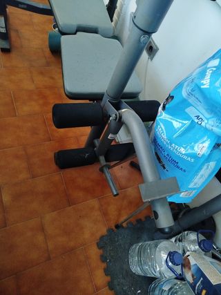 Gimnasio, maquina de pesas, entrena y ponte cachas