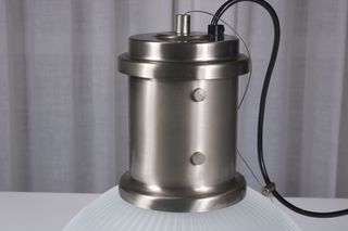 Lampada sospesa Rossini nichel e vetro 40cm