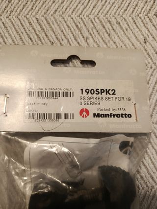 Patas trípode Manfrotto 190SPK2