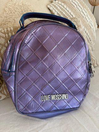 Mochila Moschino Morada Brillante