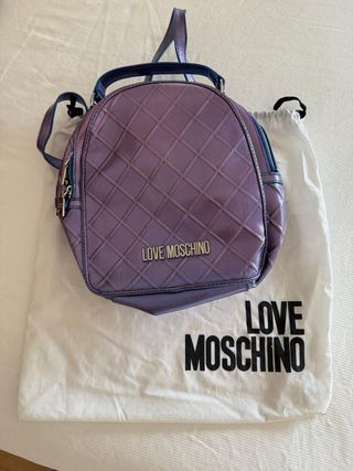 Mochila Moschino Morada Brillante