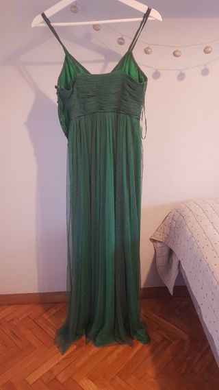 Vestido de fiesta verde