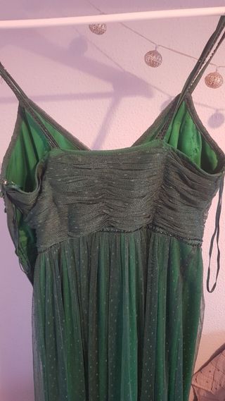 Vestido de fiesta verde