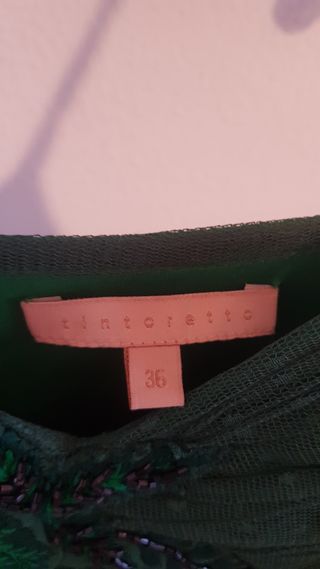 Vestido de fiesta verde