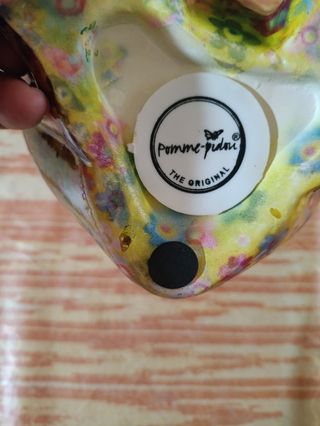 Rana portamonete in ceramica con corona