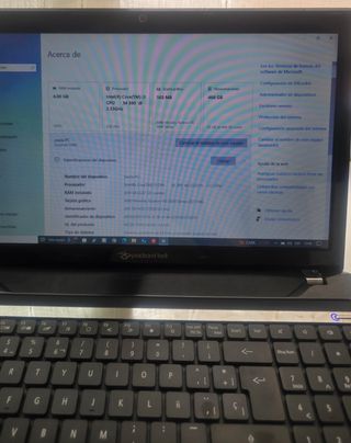 Portátil Packard Bell  15,6 pulgadas Negro con DVD