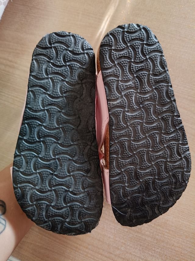 Sandalo bimba rosa con cuori glitter n.25