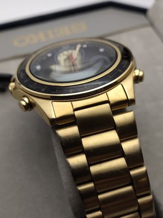 Reloj Seiko World Timer Dorado
