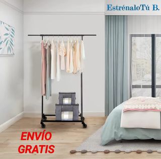 Perchero Metálico Negro