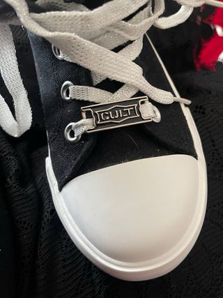 Scarpe Cult N.38 Tela Nere pari al nuovo