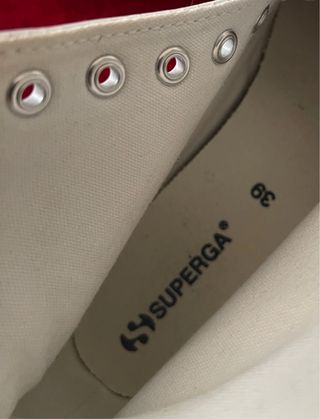 Superga Scarpe Donna Pelle Bianche Tg 39