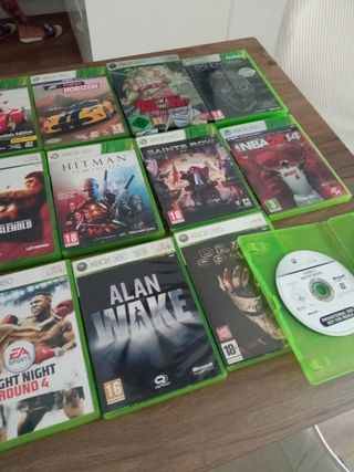Xbox 360 Slim Negra + 16 Juegos
