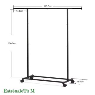 Perchero Metálico Negro