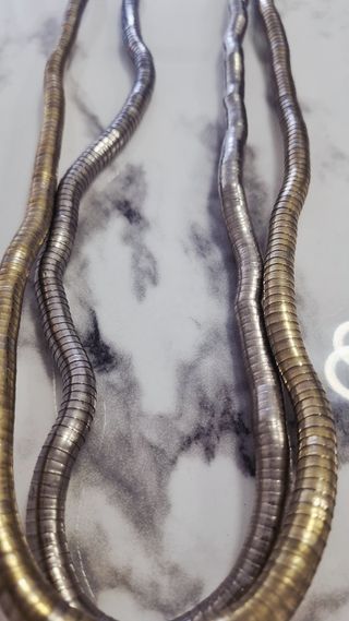 Collar unisex adaptable oro y plata