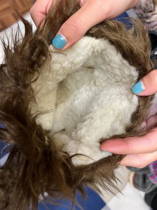 Botas altas de pelo marrones