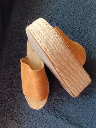 Sandalias ante plataforma cáñamo
