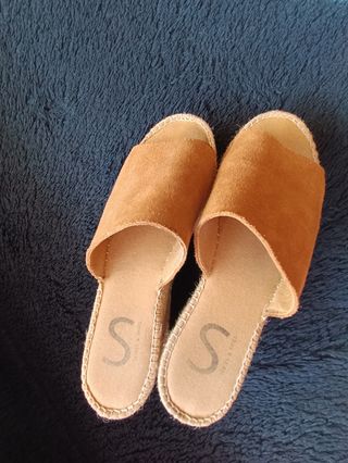Sandalias ante plataforma cáñamo