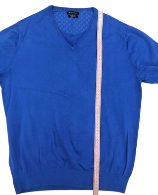 Maglione Massimo Dutti Blu Scollo V Cotone M