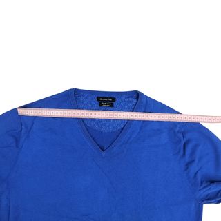 Maglione Massimo Dutti Blu Scollo V Cotone M