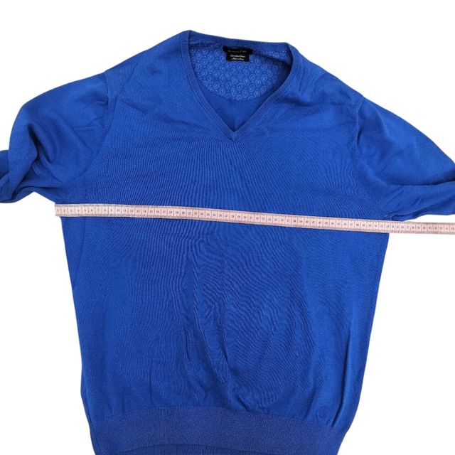 Maglione Massimo Dutti Blu Scollo V Cotone M