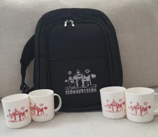 Mochila de picnic niños con jarros