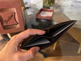 Cartera de Piel Marrón Pielini