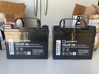 2 Baterías Q-Batteries 12LCP-36 AGM