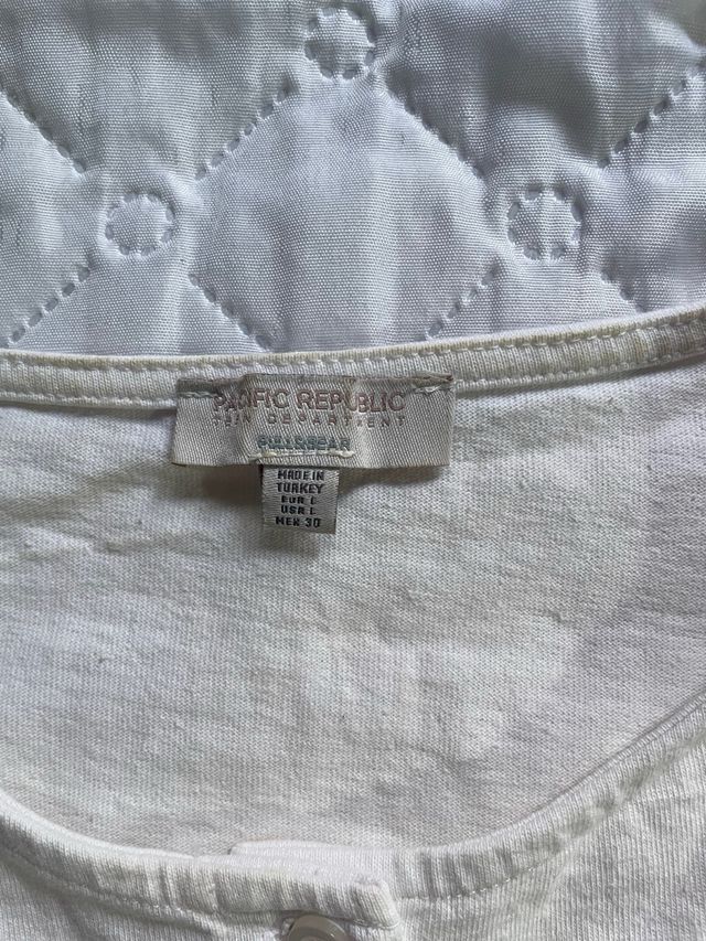 Camiseta corta Florida blanca