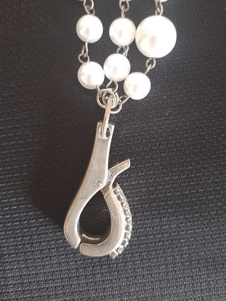 Collana perle e strass