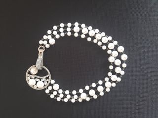 Collana perle e strass