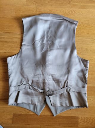 Chaleco de traje gris
