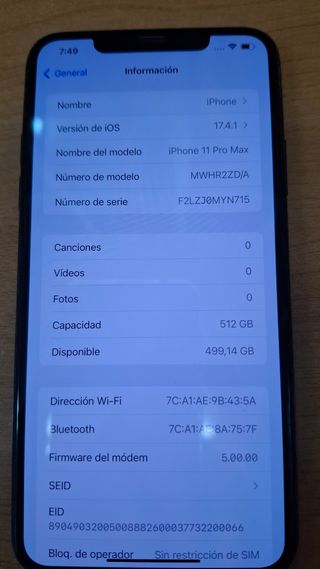 iPhone 11 Pro Max 512GB