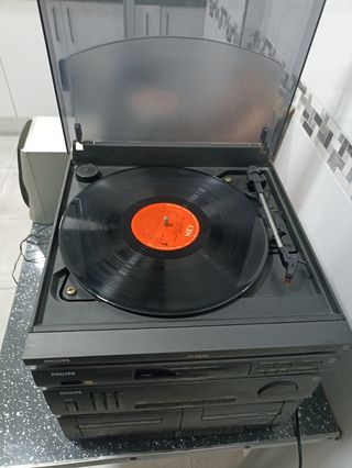 Equipo de música Philips Plata