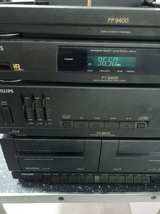 Equipo de música Philips Plata