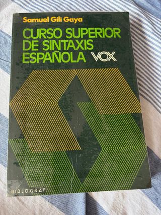 Curso superior de sintaxis española Vox