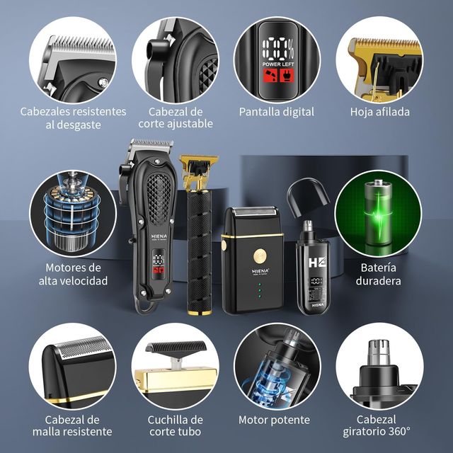 Kit de Afeitado y Corte de Pelo HIENA
