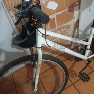 Bicicleta blanca Btwin niño/señor