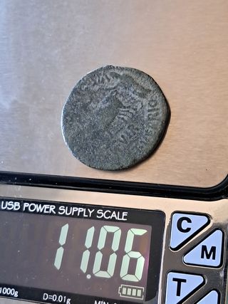 Tiberio As Celsa 27mm 11.06 gr moneda romana 